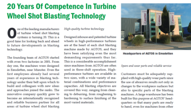 20 Year of Competence in Turbine Wheel Shot Blasting Technology