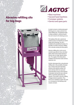 Abrasive refilling silo for big-bags