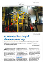 Automated blasting of aluminium castings