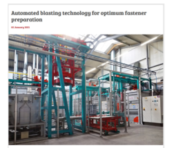 Automated blasting technology for optimum fastener preparation