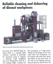 Reliable cleaning and deburring of diecast workpieces