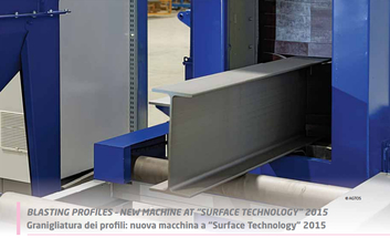 Blasting profiles – New Machine at "Surface Technology" 2015